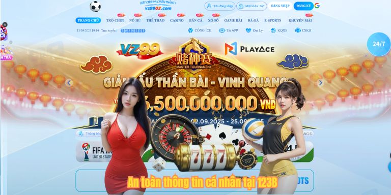 An toàn thông tin cá nhân tại 123B