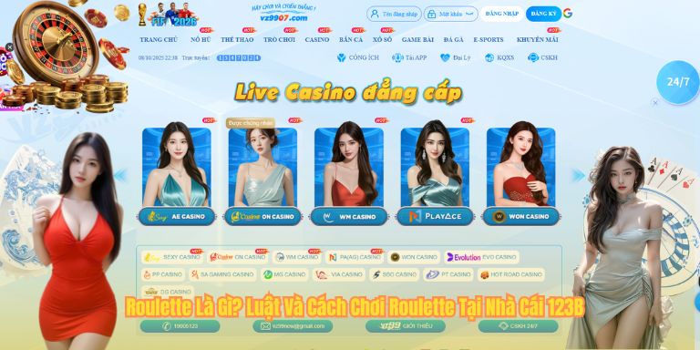 Roulette Là Gì? Luật Và Cách Chơi Roulette Tại Nhà Cái 123B